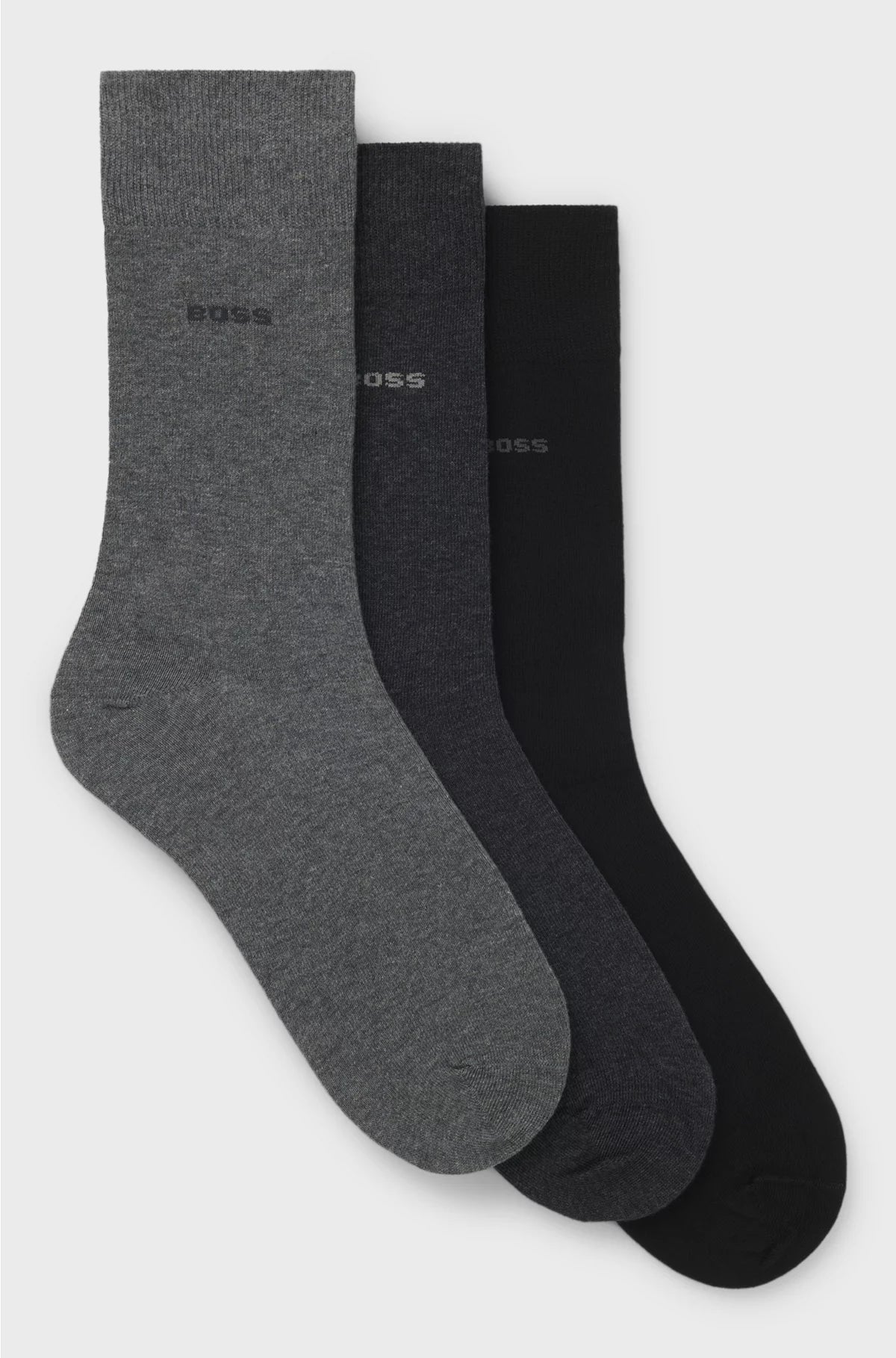 THREE-PACK OF REGULAR-LENGTH SOCKS IN STRETCH FABRIC