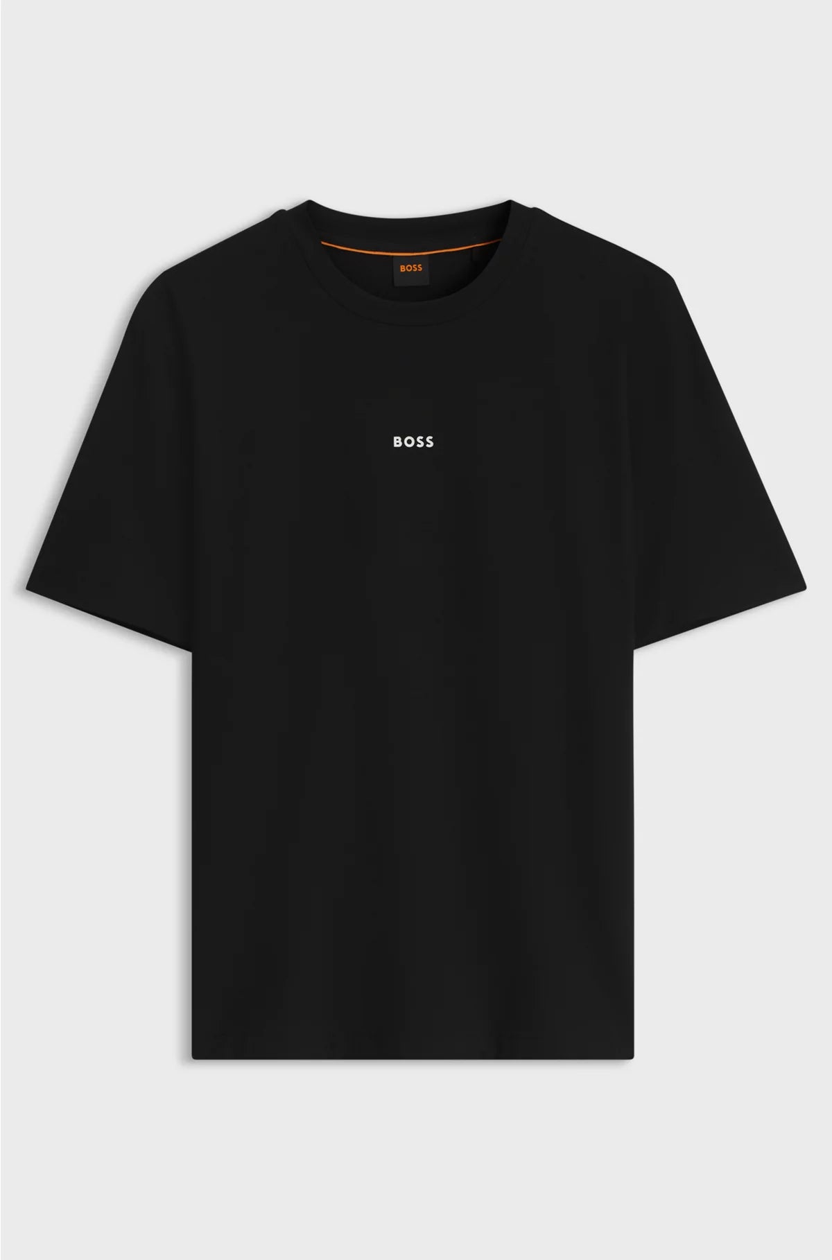 STRETCH-COTTON T-SHIRT WITH LOGO PRINT