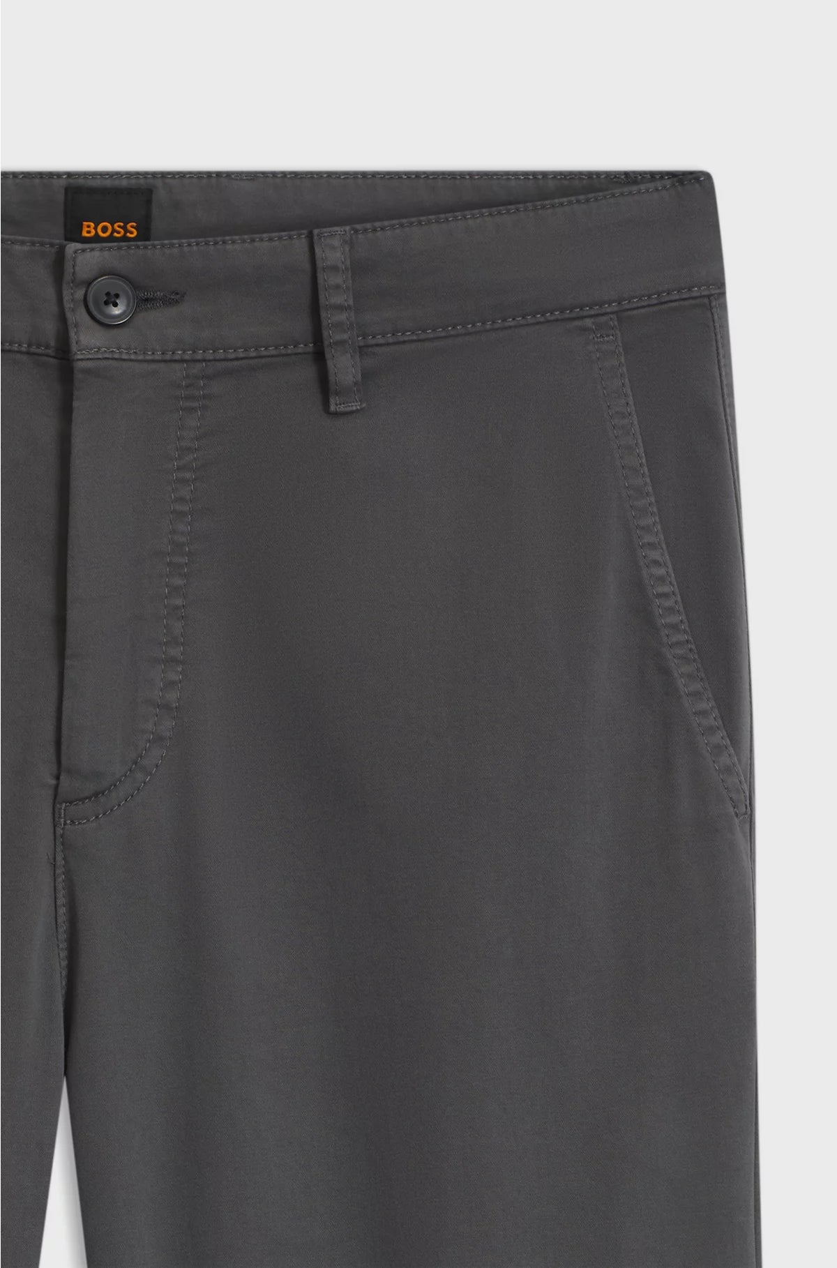 TAPERED-FIT CHINOS IN STRETCH-COTTON SATIN