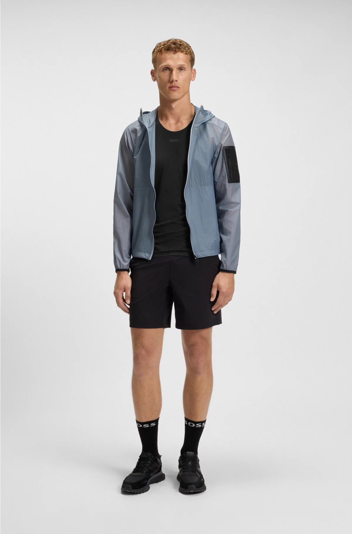 ACTIVE MESH-JERSEY TANK TOP WITH DECORATIVE REFLECTIVE DETAILS