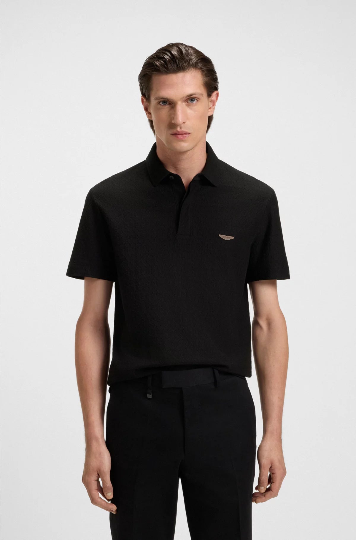 POLO SHIRT IN COTTON AND SILK