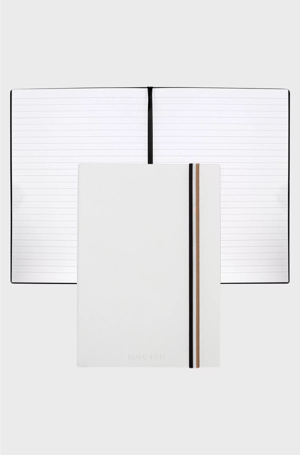 A5 NOTEBOOK IN WHITE FAUX LEATHER