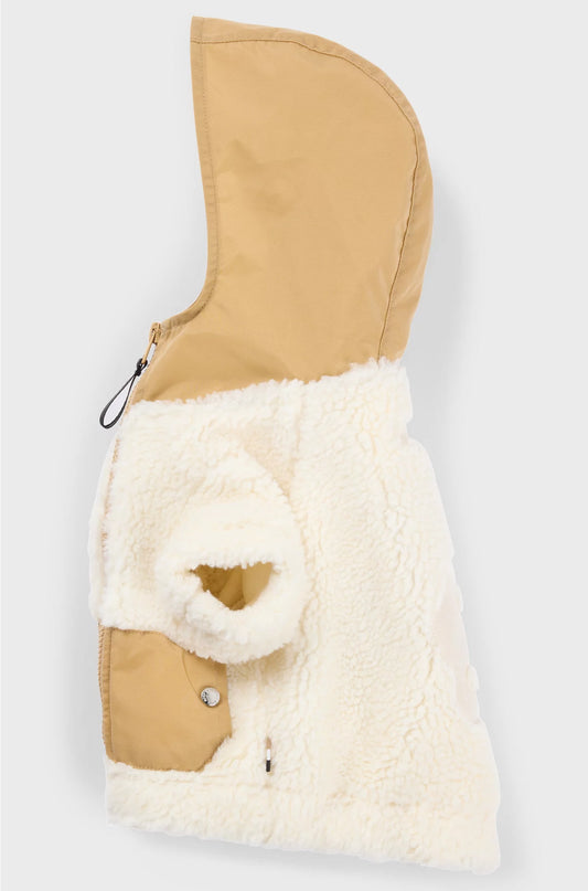 DOG FLEECE JACKET WITH DOUBLE B MONOGRAM