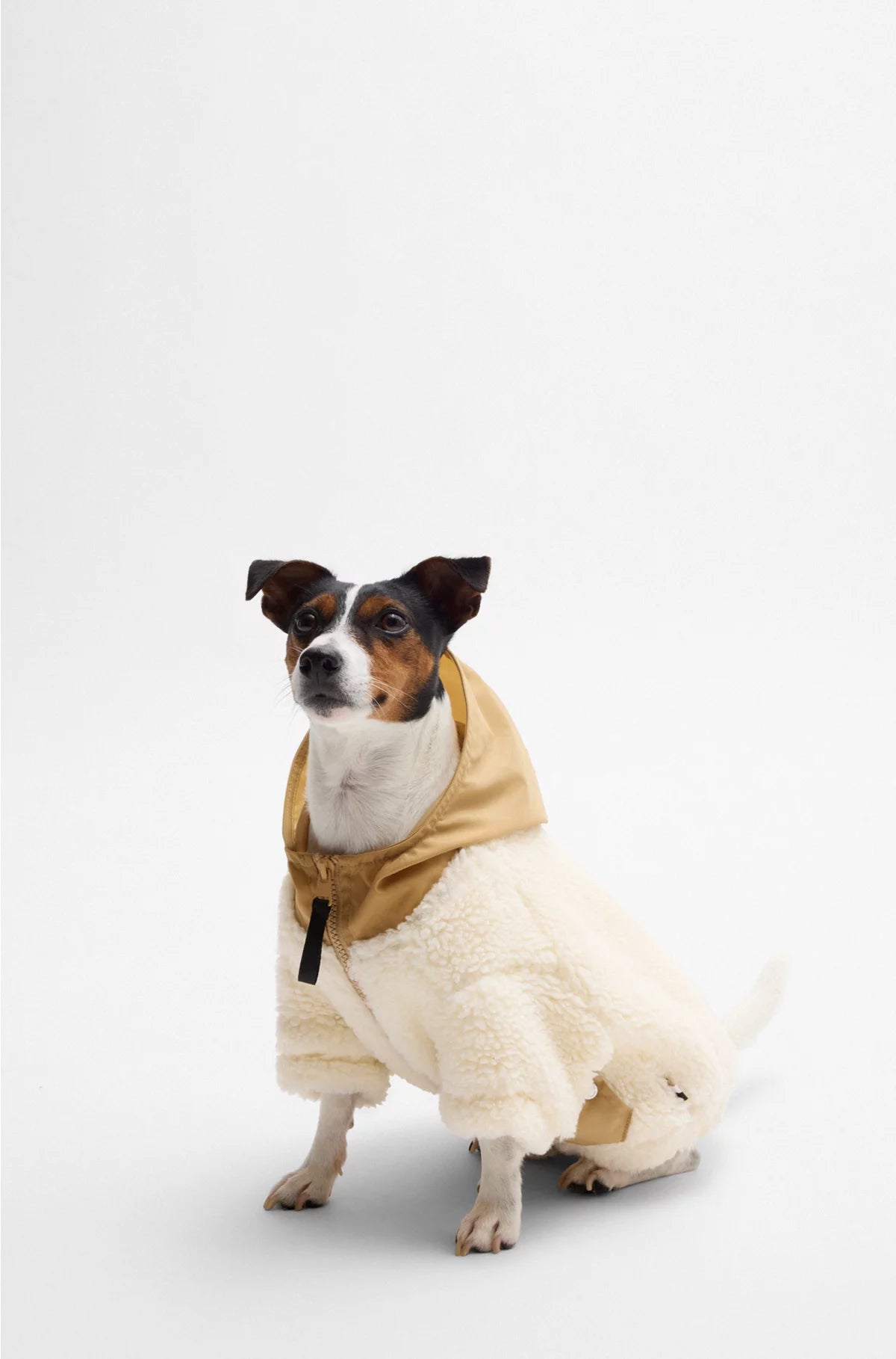 DOG FLEECE JACKET WITH DOUBLE B MONOGRAM