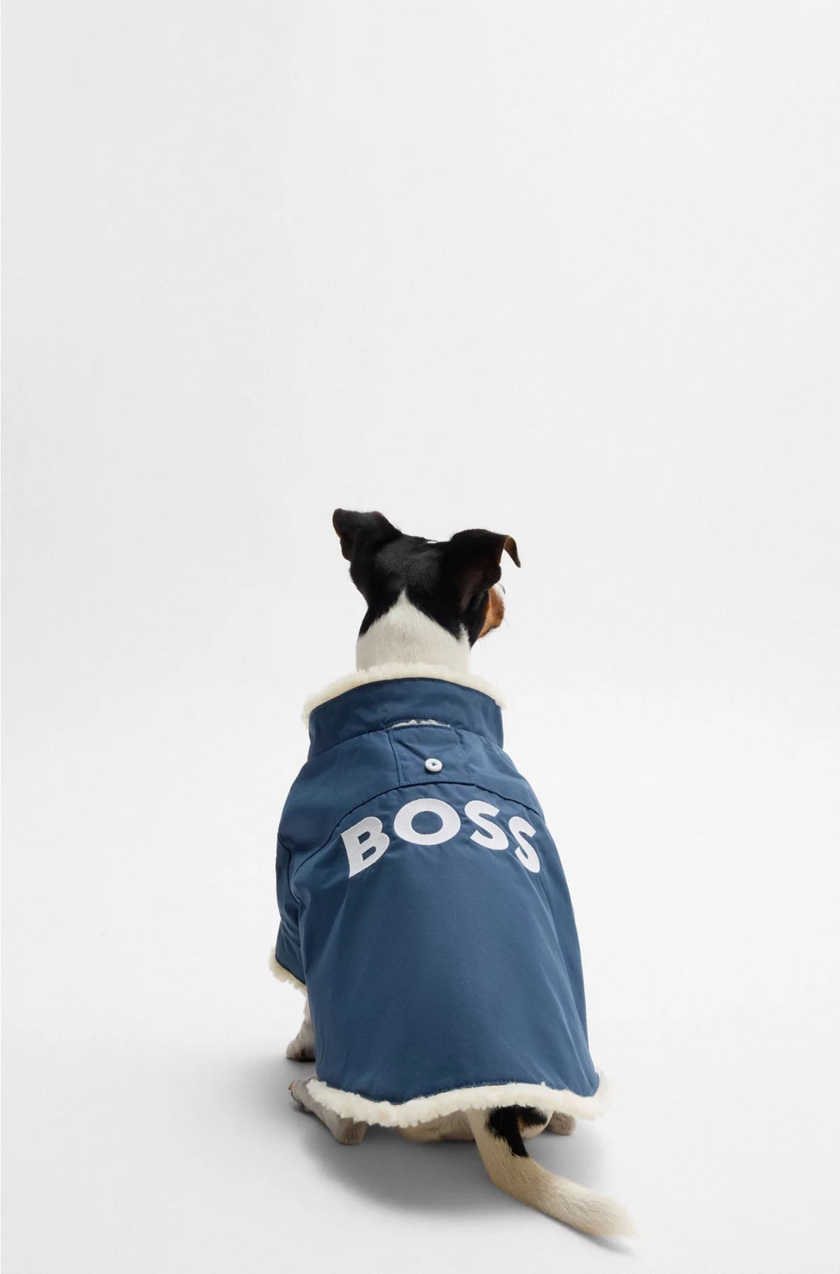 DOG PARKA JACKET WITH CONTRAST LOGO