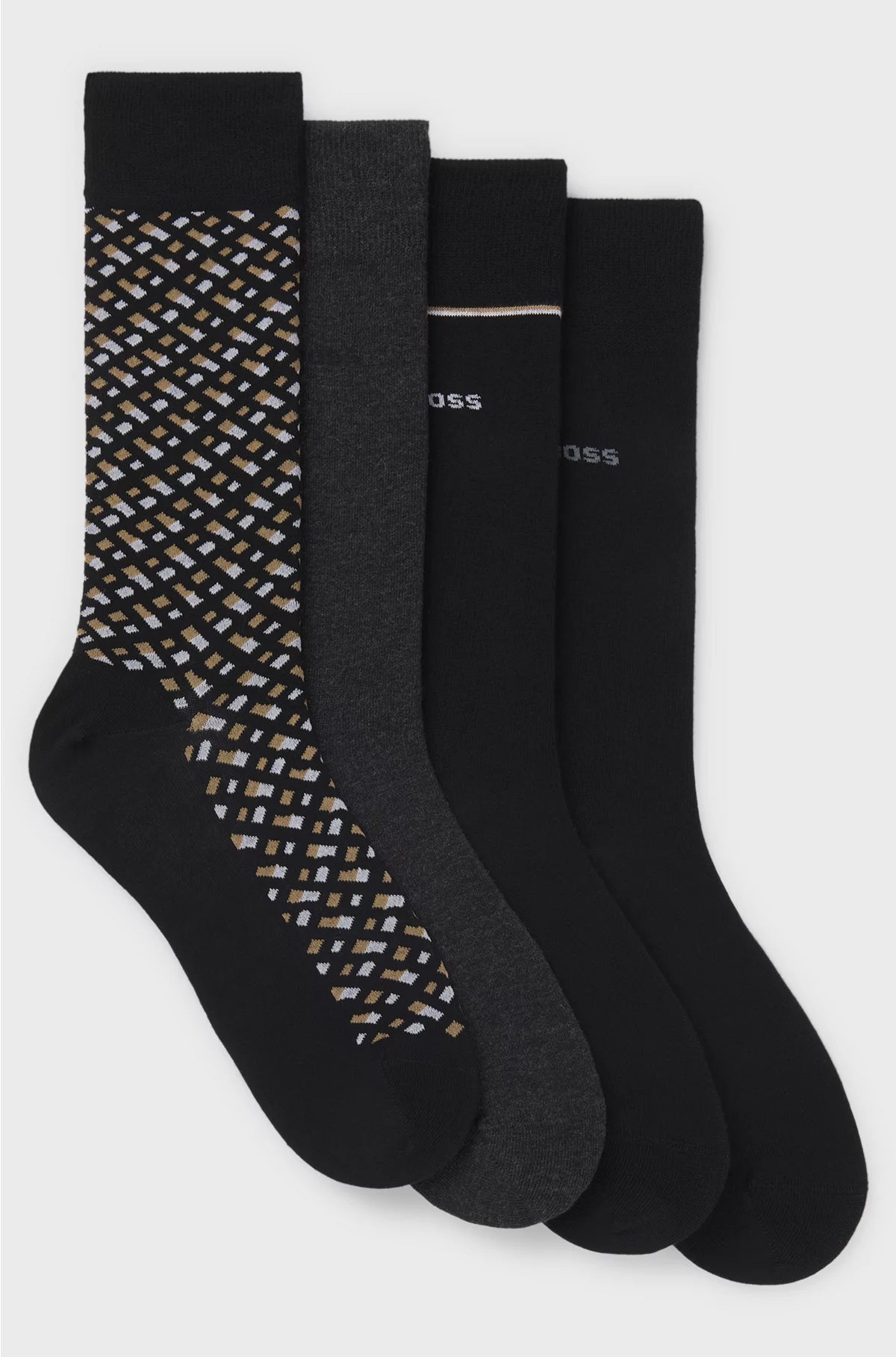 GIFT-BOXED FOUR-PACK OF REGULAR-LENGTH SOCKS