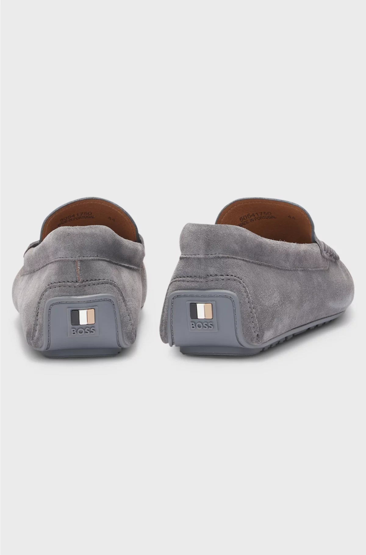 SUEDE MOCCASINS WITH PENNY TRIM