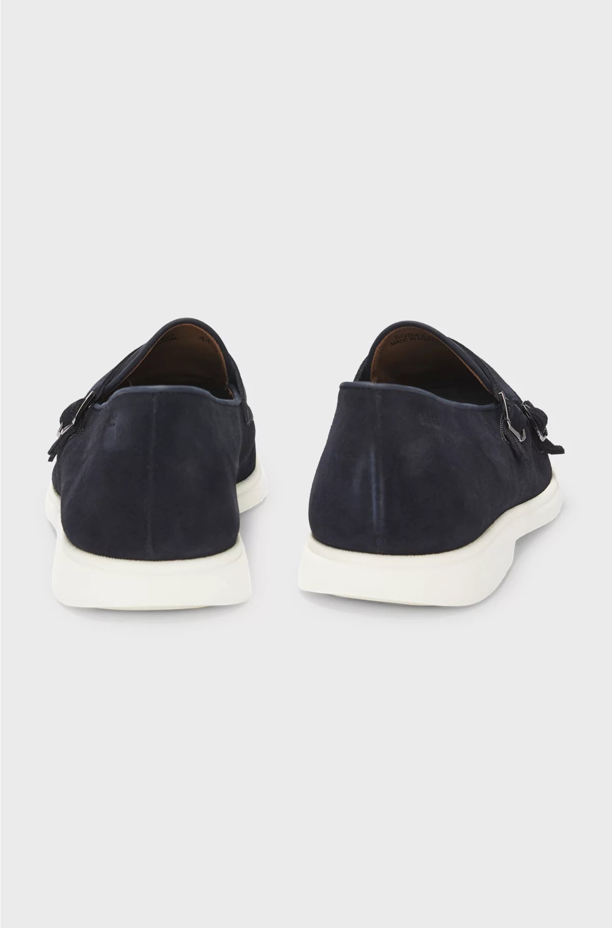 SUEDE MONK SHOE WITH CONTRAST OUTSOLE