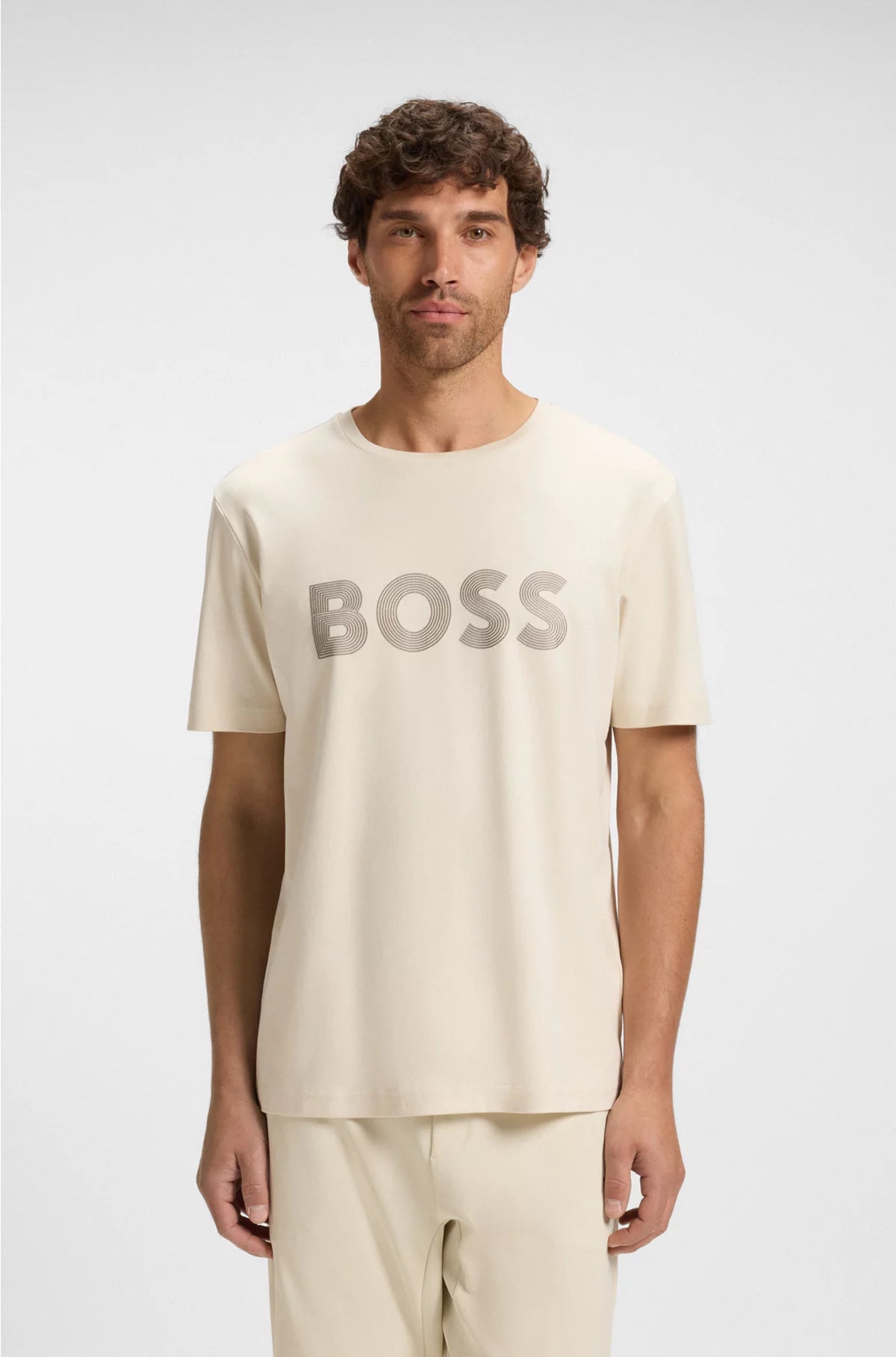 PIMA-COTTON T-SHIRT WITH GLOSS LOGO