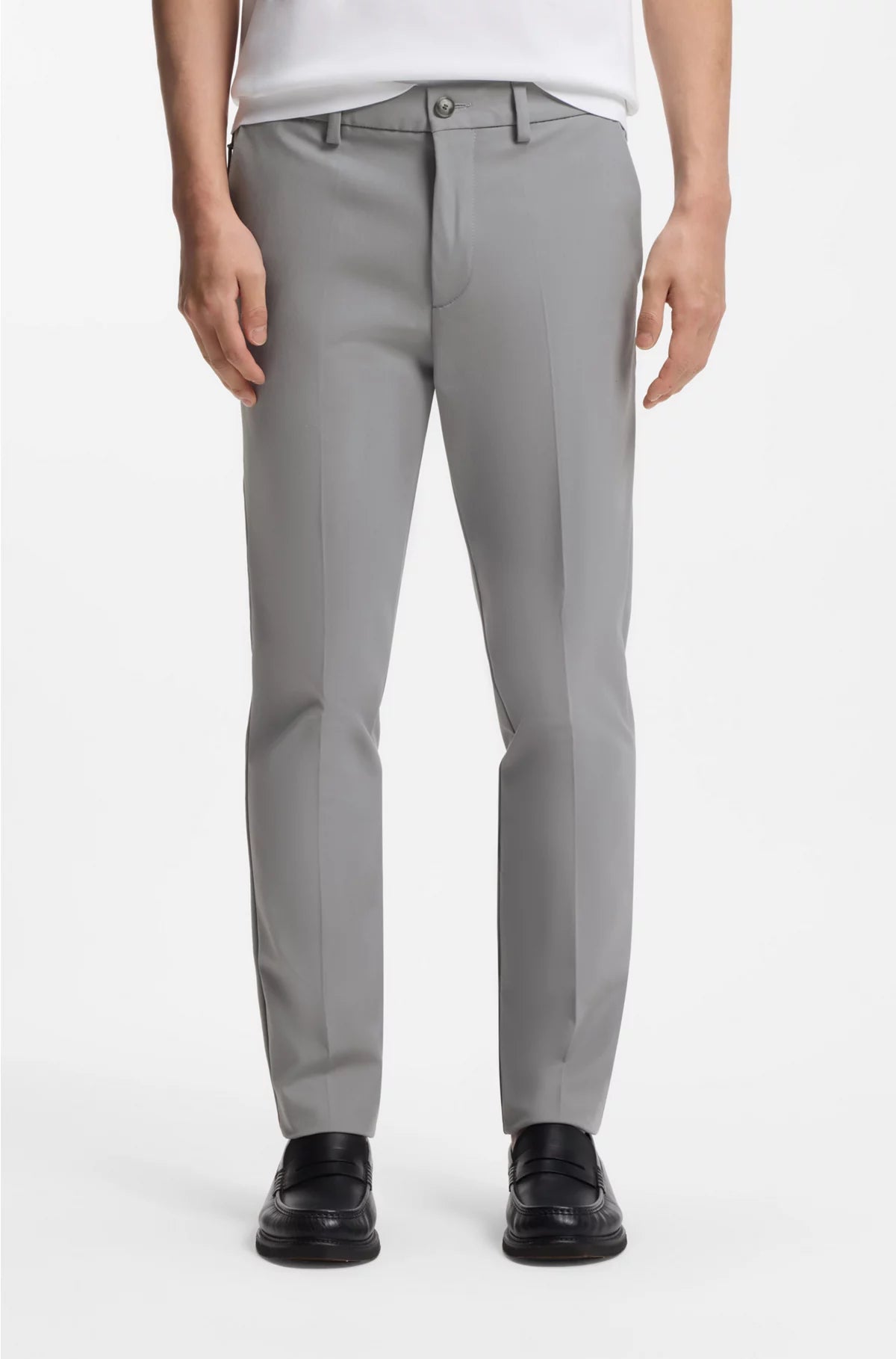 SLIM-FIT TROUSERS IN A STRETCH-COTTON BLEND