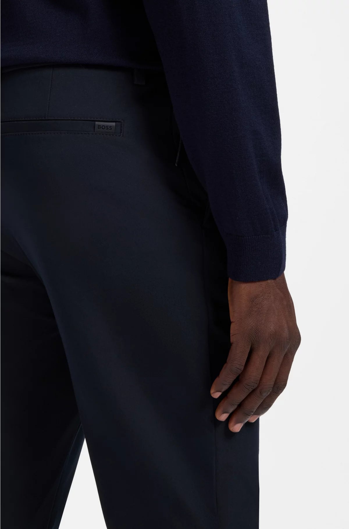 SLIM-FIT TROUSERS IN A STRETCH-COTTON BLEND