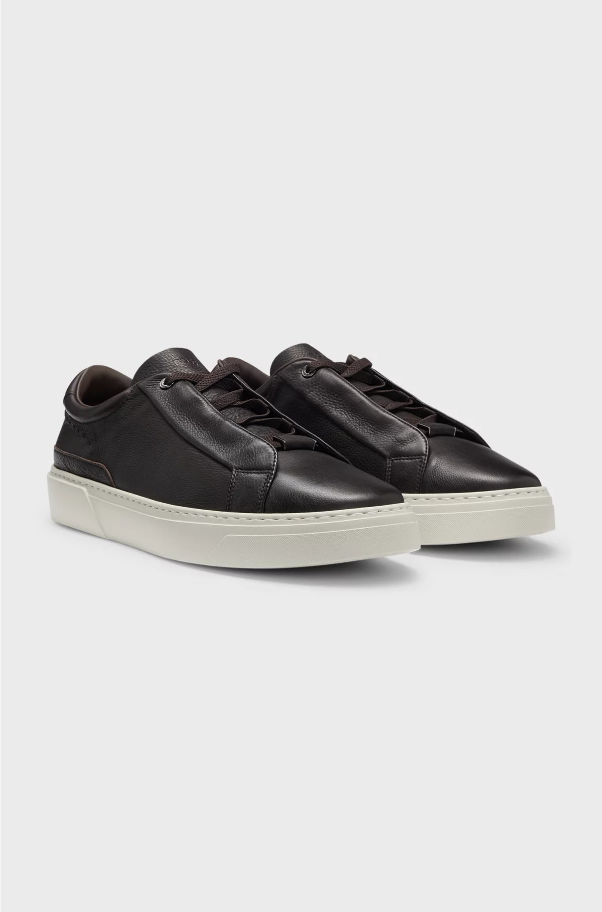 GARY GRAINED-LEATHER TRAINERS WITH XL EXTRALIGHT? OUTSOLE