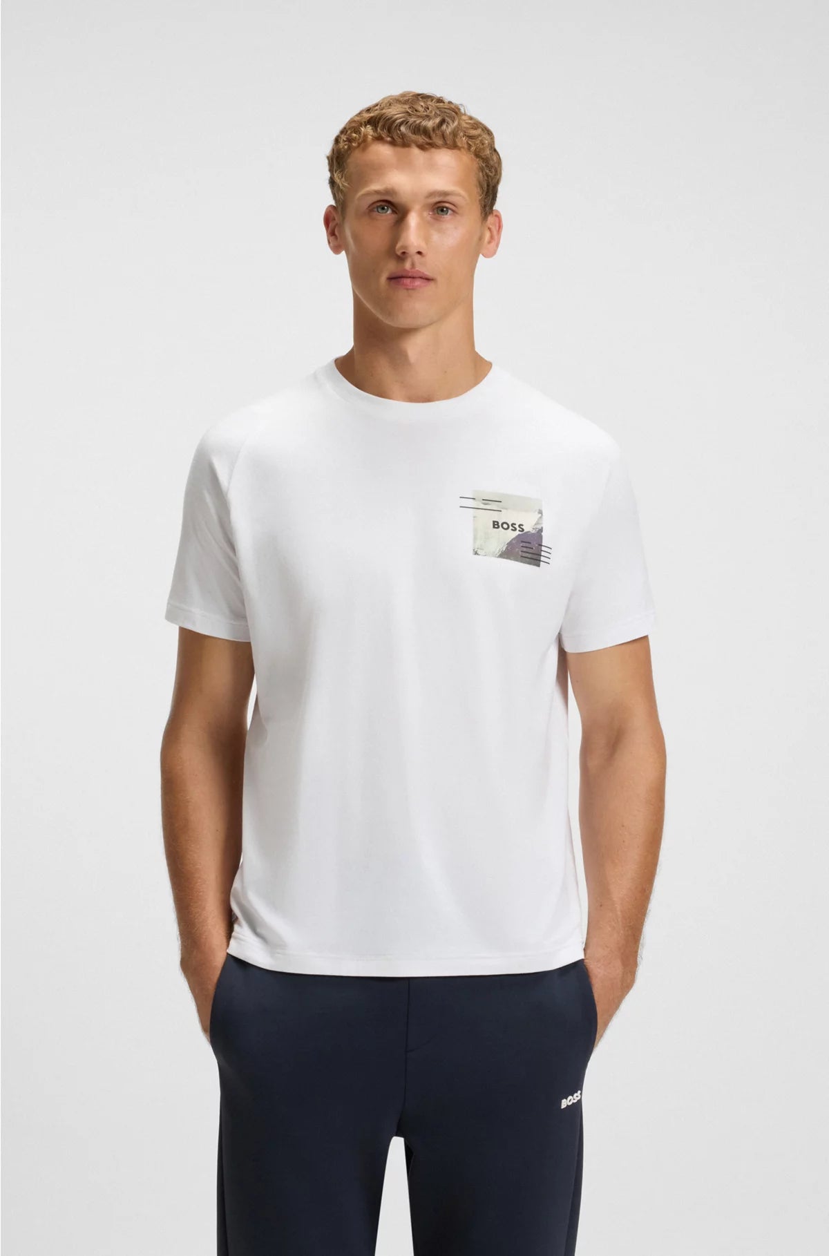 RELAXED-FIT T-SHIRT WITH DECORATIVE REFLECTIVE ACCENTS
