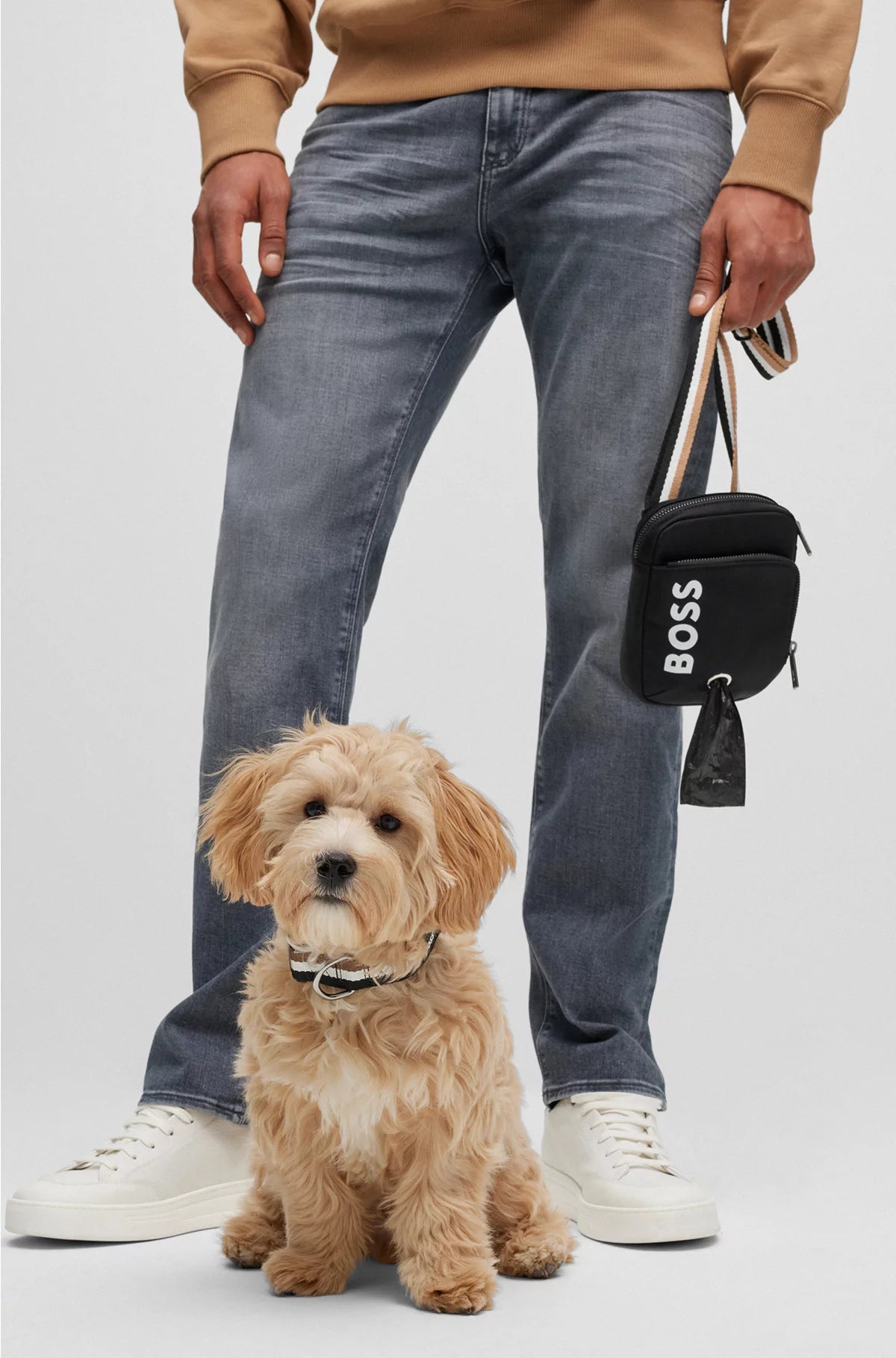 CROSSBODY DOG-WALK BAG WITH CONTRAST LOGO